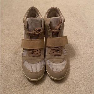 Ash suede sneaker wedges